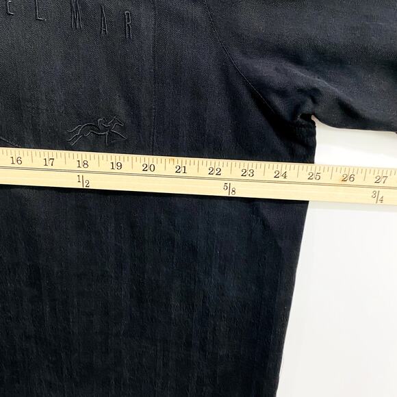 Go Barefoot Del Mar Shirt Men's Size Large Black Where The Turf Meets The Surf - Picture 8 of 11